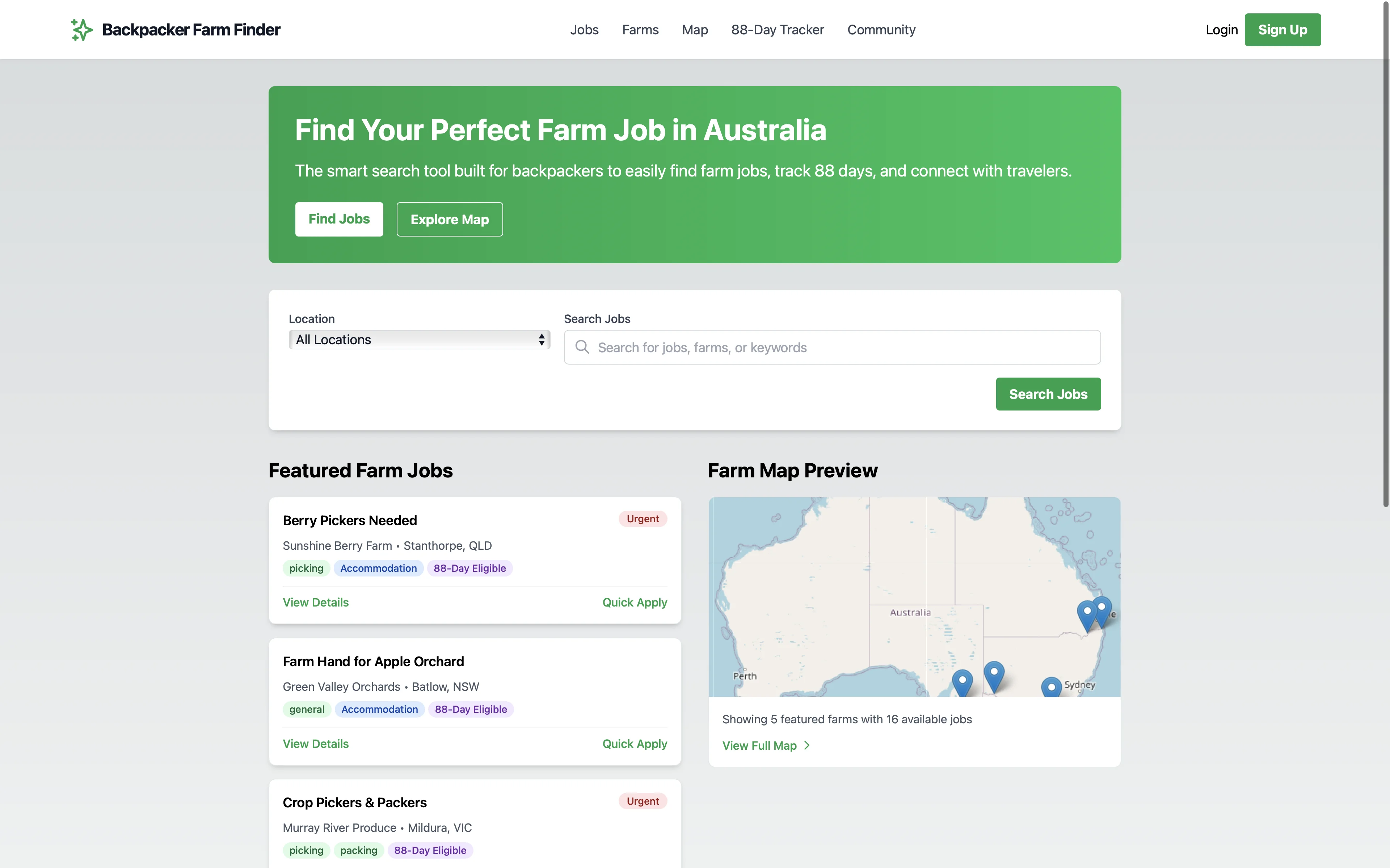 FarmFinder – Working Holiday Job Search