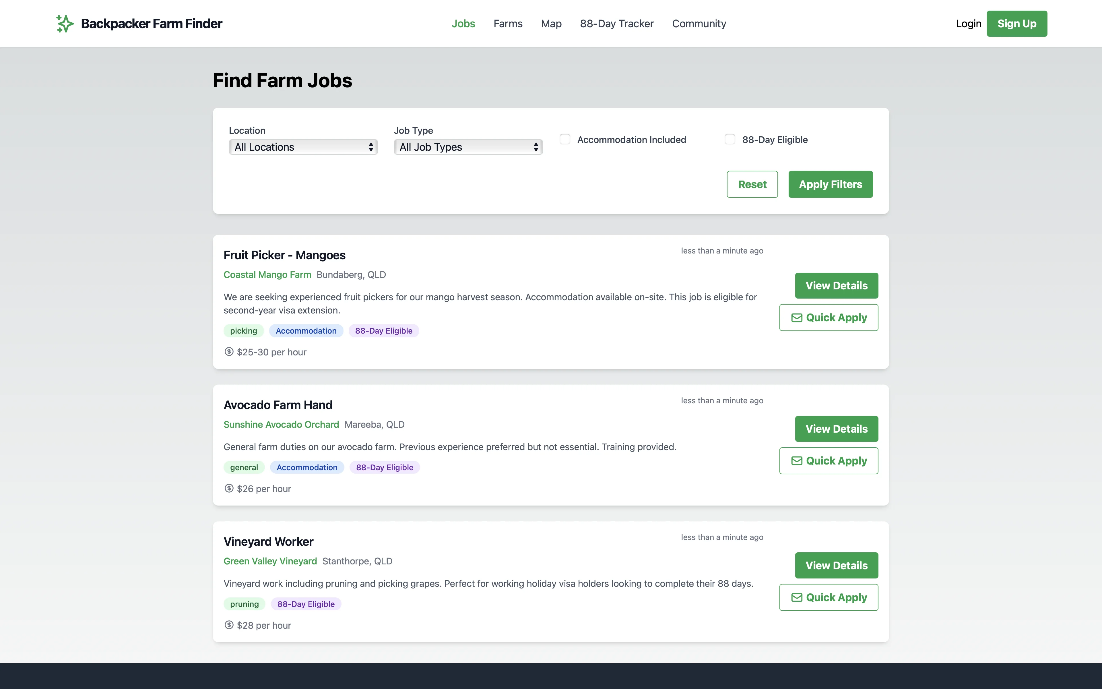 FarmFinder – Working Holiday Job Search