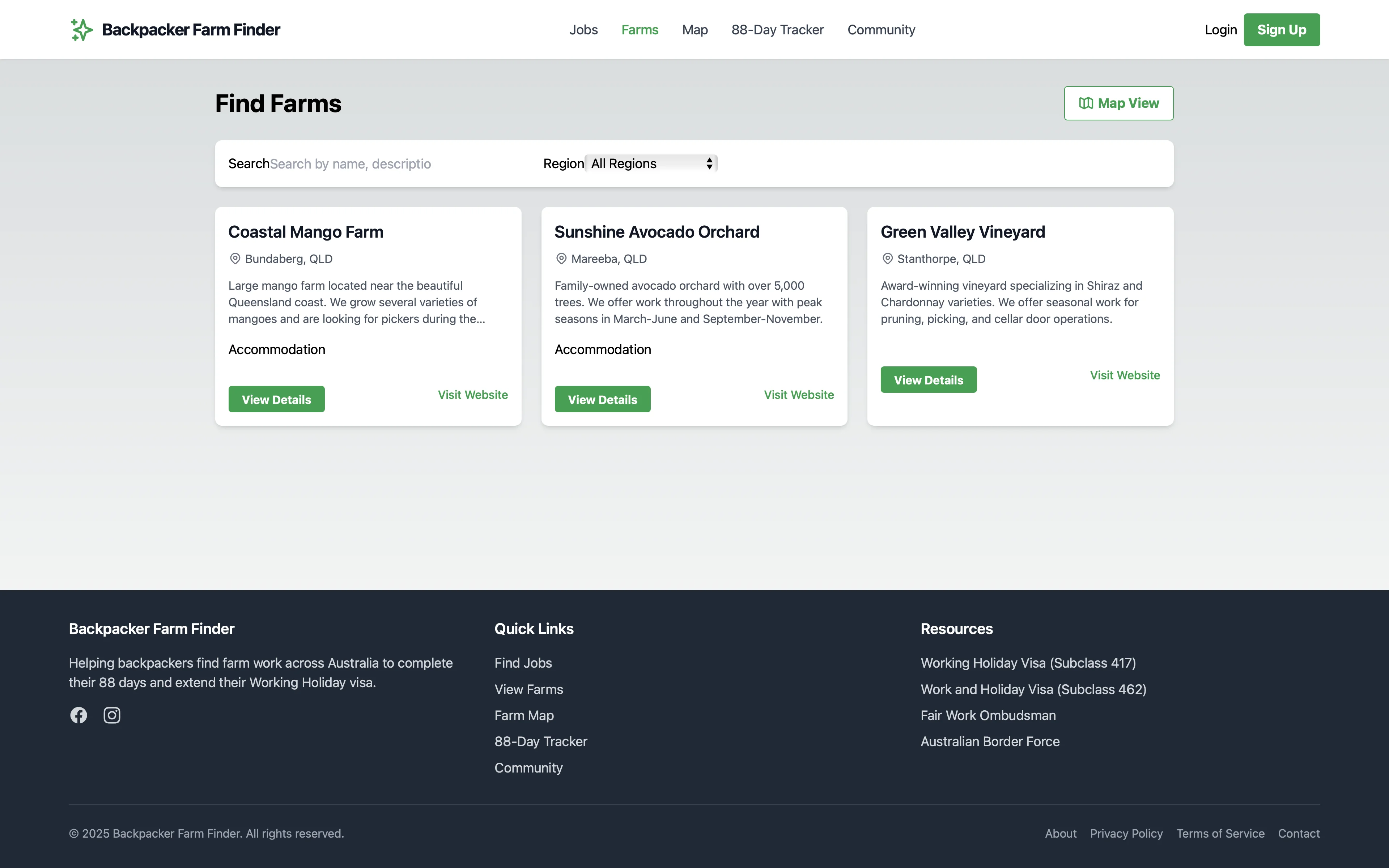 FarmFinder – Working Holiday Job Search