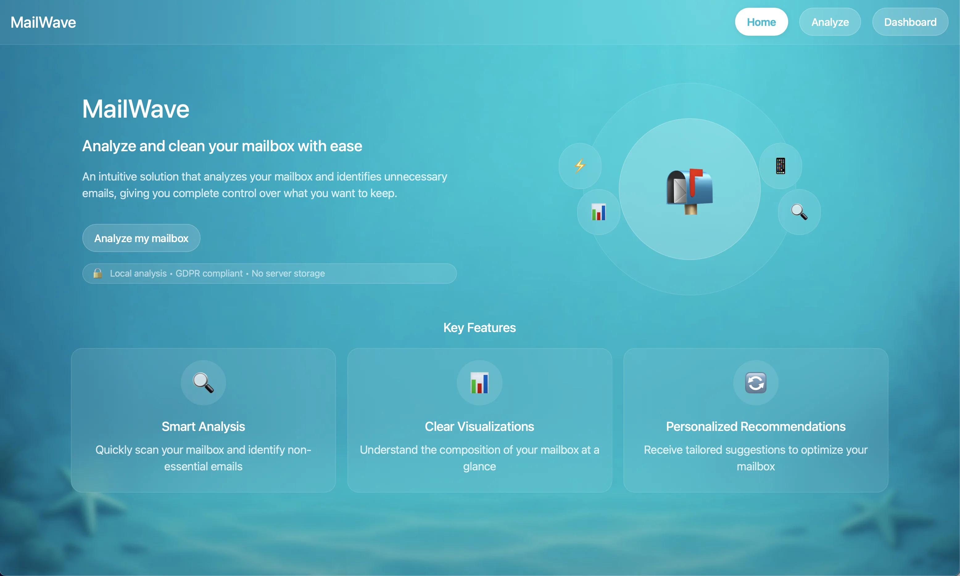 MailWave – Email Management Dashboard